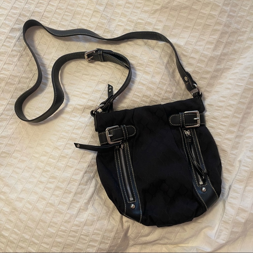 Black Nine West long strap bag